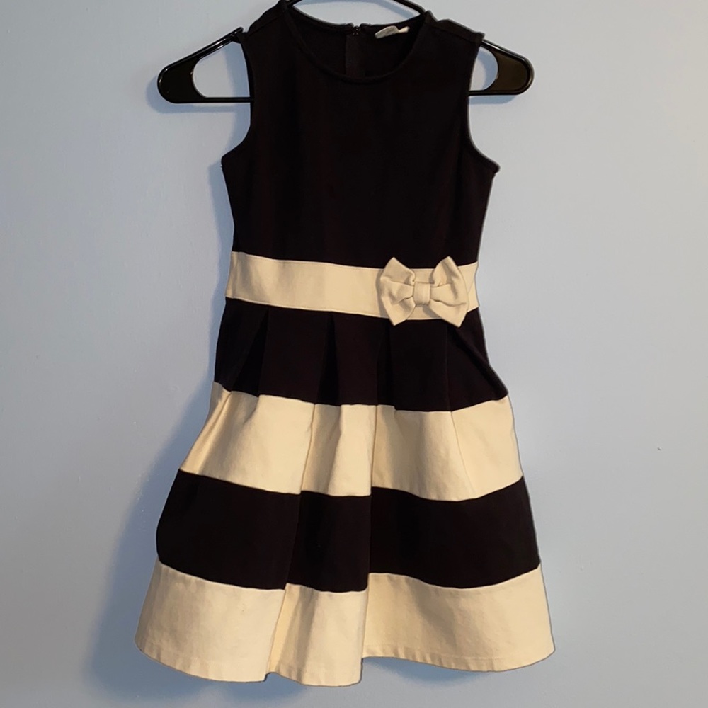 Striped Audrey Hepburn Dress. Size 10